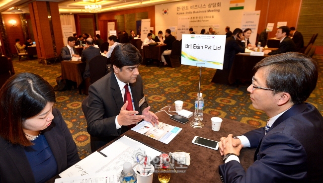 일대일 상담회, 자동차부품·기계 상담 활발