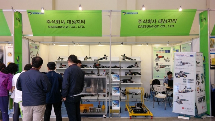 [BUTECH 2015](주)대성지티, 판재와 파이트 겸용 면취기 출품