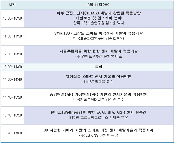 센서산업 고도화 위한 첨단센서 기술개발 세미나