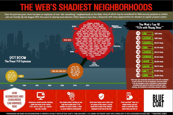 위험성 높은 최상위 도메인 10가지 공개