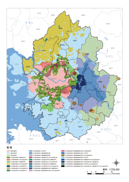 수도권 일대 규제현황 한눈에