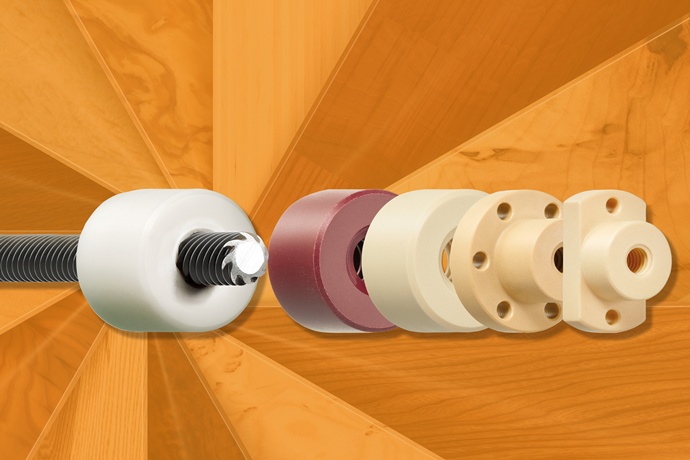 이구스, 리드 스크류 너트 재질 5종으로 각종 산업 공략