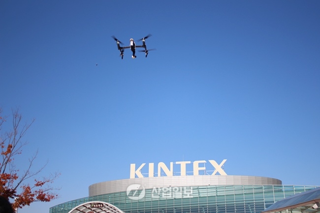 산업다아라, 킨텍스 전시회 창공에 ‘드론 쏘다’