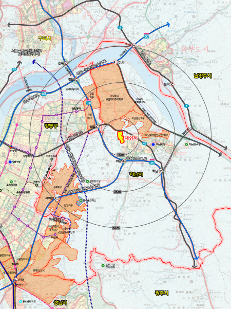 하남 풍산동 일원 15만㎡ 규모 조성