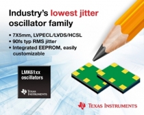 TI, 업계 최저 지터의 오실레이터 제품군 출시