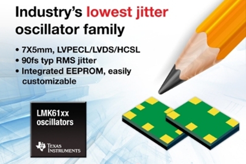 TI, 업계 최저 지터의 오실레이터 제품군 출시