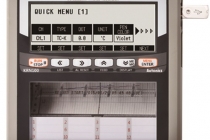 측정값 표시와 기록 용지에 프린팅 동시 가능