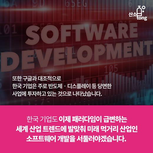 [카드뉴스] 미래 먹거리 ‘소프트웨어’에 투자하라!