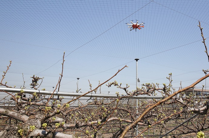 GPS 적용한 드론, 자동비행 방제