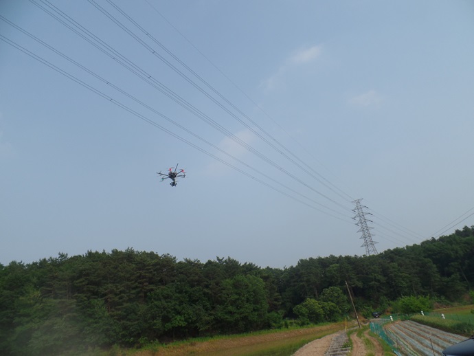 OPGW 드론으로 점검 착수