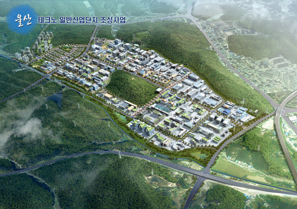 울산 테크노일반산업단지 51% 공정률 ‘순항’