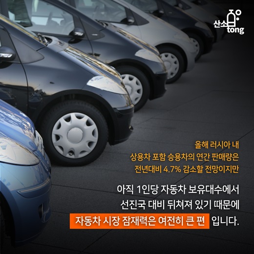 [카드뉴스] 러시아 자동차 시장 적신호