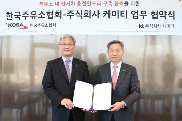 KT-한국주유소협회, 전기차 인프라 확장에 앞장선다