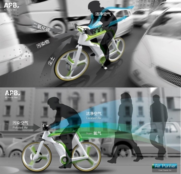 ‘미세먼지 마시는 자전거’ 중국 현지에 등장