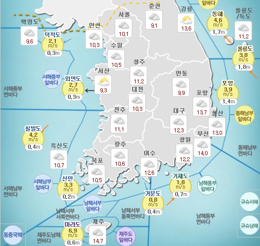[오늘 날씨] 곡우, 비소식과 함께 기온 '주춤'