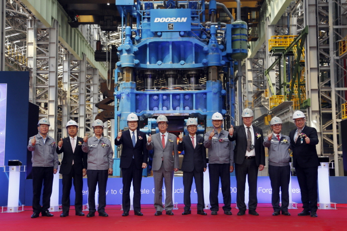 두산중공업, 1만7천톤 프레스로 초대형 단조품 시장 공략 가속화