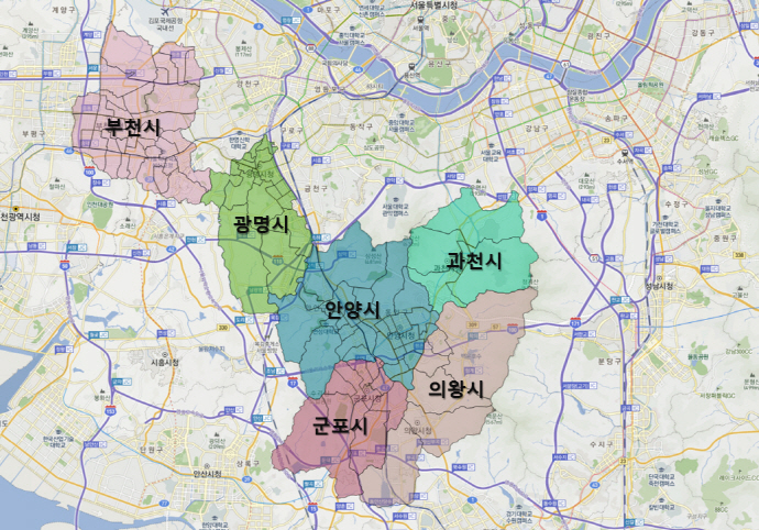 경기 중부내륙 종합발전계획, 6개 지역 노후 산업단지 대상