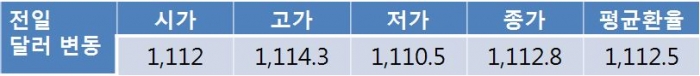 원 달러 환율 상승 흐름 제한…1,110원대 중반 상승 전망