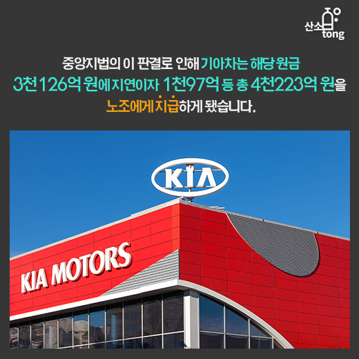 [카드뉴스] 기아차 통상임금 패소, 제조업 전체 흔든다