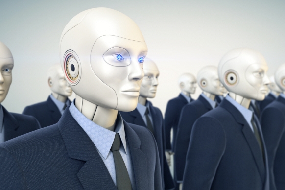 인공지능 탑재 로봇 은행 투입, 4년 내 구조조정 불가피