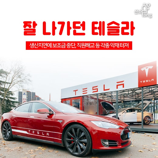 [카드뉴스] 잘 나가던 테슬라, 생산지연에 보조금 중단, 직원해고 등 각종 악재 터져