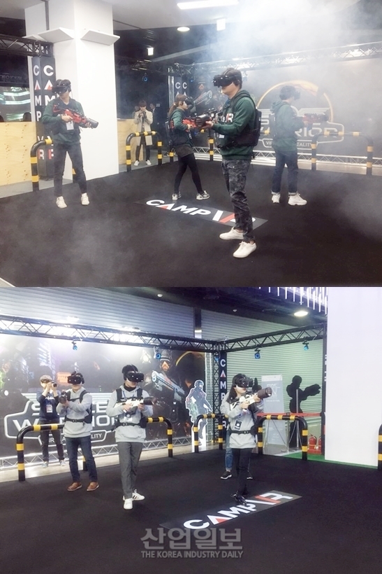 [포토뉴스] VR 게임대전, 가상현실(VR) 속 총격전 '실감나네'
