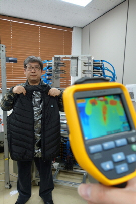 금속섬유 기반 발열 옷감 직조 기술 개발