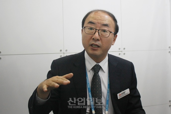 [심토스(SIMTOS) 2018] 미쓰비시전기, 다양한 파이버레이저 가공기로 국내 시장 공략 박차 가한다