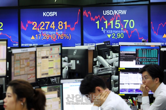 [사진으로 보는 산업뉴스] 미중 관세조치 발효 후 원·달러 환율 2.7원 하락 마감