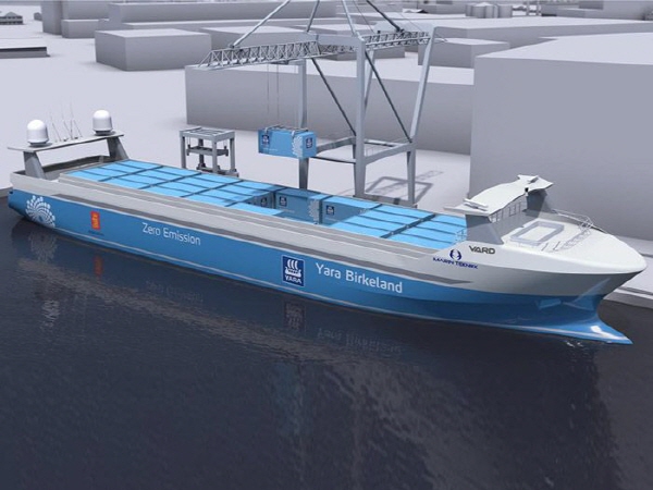 야라, 노르웨이 브레빅에 인도될 무인 전기선 ‘야라 버클랜드’호 건조 계약