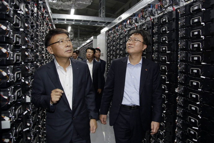 [포토] 두산중공업&SK E&S, 창원공장에 70MWh 규모 에너지저장장치(ESS) 준공