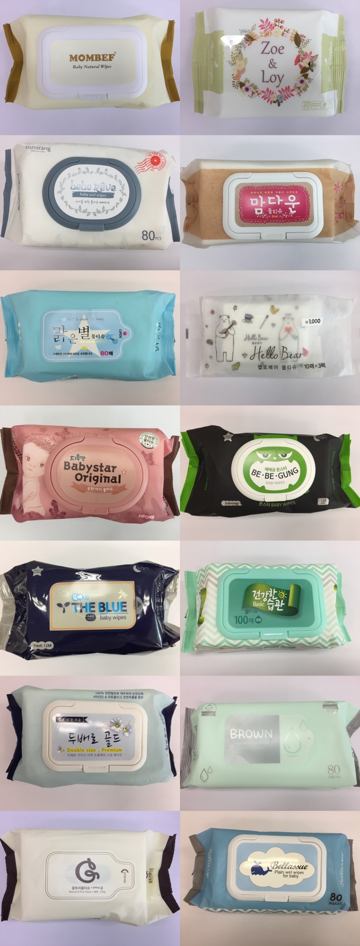 물휴지(화장품) 14개 제품, 판매중단 회수 조치