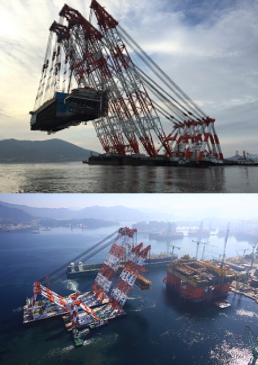 복수 해상크레인 연동제어 시스템 개발