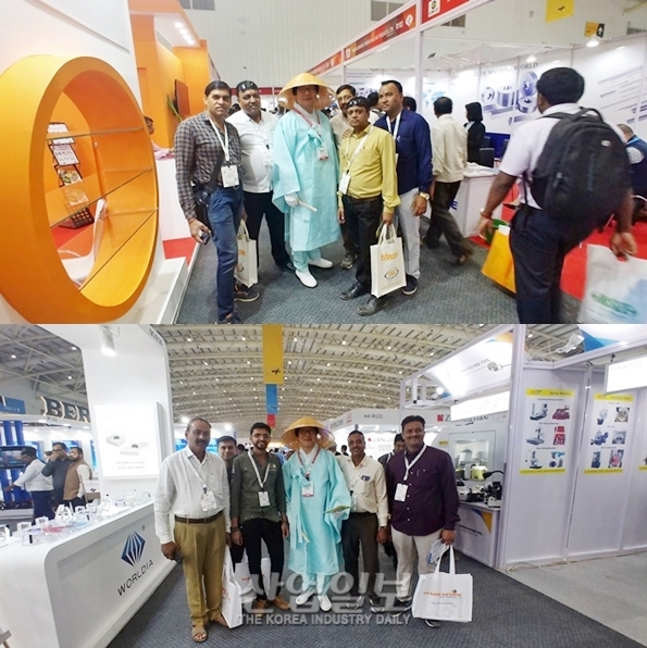 [IMTEX 2019] 인도 공작기계 전시회에 등장한 '삿갓맨'