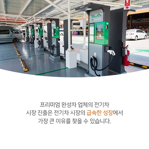 [카드뉴스] 전기차 시장, 프리미엄 완성차 업체 참여로 속도 높인다