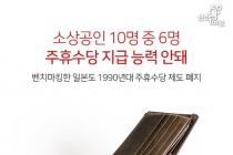 [카드뉴스] 소상공인 10명 중 6명 주휴수당 지급 능력 안돼