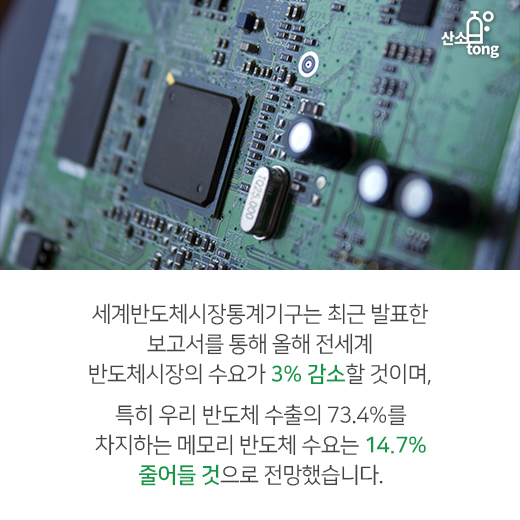 [카드뉴스] 국내 수출 책임졌던 IT산업, 반도체 부진에 ‘휘청’