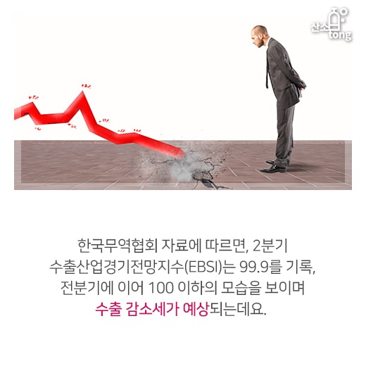 [카드뉴스] 수출 부진, 1분기 이어 2분기에도 지속 전망