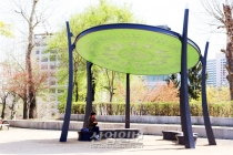 [사진으로 보는 산업뉴스] 미세먼지 신호등·스마트폰 충전 기능 갖춘 태양광 ‘쉼터’