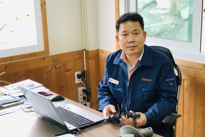 [코파스(KOFAS) 2019] 돈블테크, 거름망 없는 컨베이어 개발 통해 불량률 낮춰