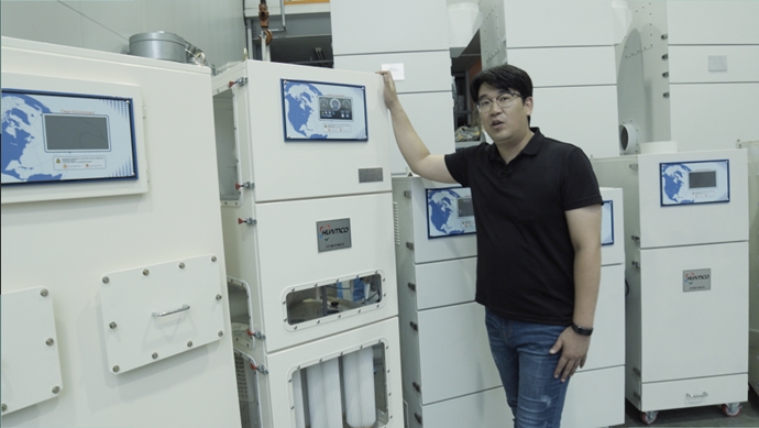 [2019 한국기계전] 에이치에이씨, 4차 산업혁명 시대 걸맞은 집진기로 시장 공략