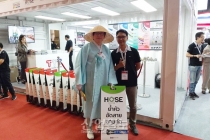 [포토뉴스] 산업다아라 삿갓맨, 이번에는 태국전시회 등장