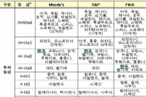 한국 신용등급 1990년~2010년까지 평균 9.7단계 상승