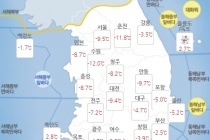 오늘의 날씨 '한파'로 서울 아침 영하 9.8도 강추위