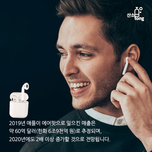 [카드뉴스] 에어팟에서 시작된 무선이어폰 시장, 2차전지 시장까지 요동친다