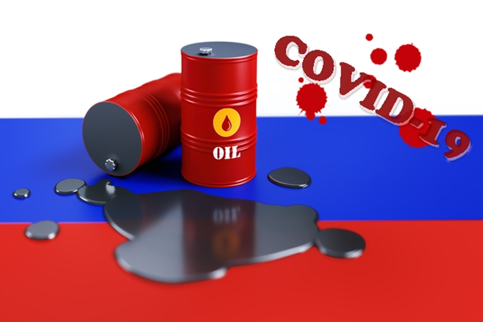 2020년 러시아 경제 마이너스 성장 전망, 코로나19 팬데믹 및 유가 급락 영향