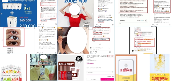 인플루언서 4명, 고의·상습적  부당 광고