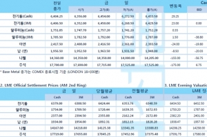 [8월12일] 글로벌 증시상승·달러 약세, 전기동 소폭 상승 마감(LME Daily Report)