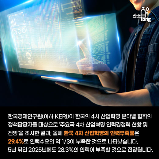 [카드뉴스] 청년 취업난 속 4차 산업혁명 분야는 ‘구인난’