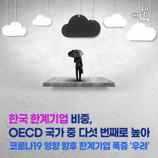 [카드뉴스] 한국 한계기업 비중, OECD 국가 중 다섯 번째로 높아